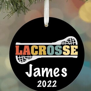 Lacrosse Ornaments | Gift For Lacrosse Player | Girls Lacrosse Gift | Lacrosse Christmas Ornament | Lacrosse | Personalized, Mens Lacrosse