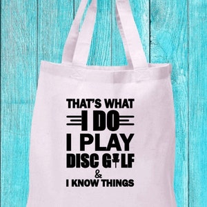 Disc golf tote bag, disc golf bag, disc golf present, gift for dad, frisbee golf gift, custon disc golf bag, fathers day gift