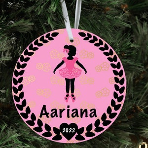 Ballerina Christmas Ornament, Ballet Ornament, Dance Ornament, Girl Christmas Ornament, Ballet Gift, Gift for Dancer, baby first Christmas
