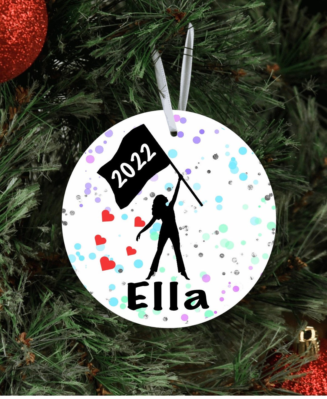 Color Guard Christmas Ornament Personalized Color Guard Christmas