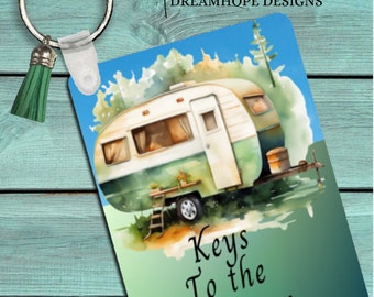 Camper Keychain: RV Travel Trailer Keys, Camping Gift