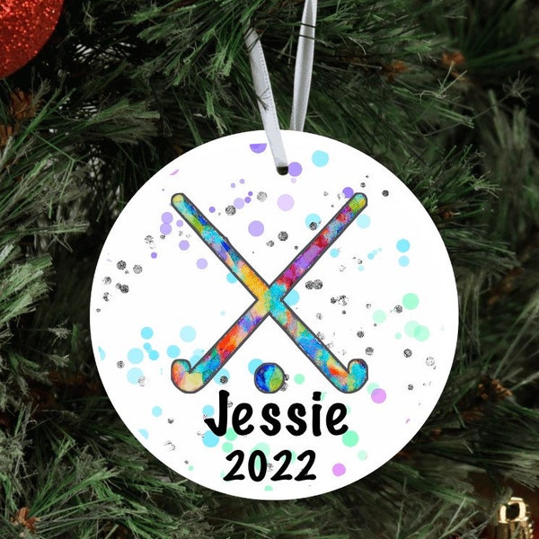 Field Hockey Ornament | Field Hockey Senior Gift | Girls Hockey | Field Hockey Coach Gift | Field Hockey Team Gifts I Field hockey Christmas