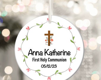 First holy communion keepsake, first holy communion ornament, first holy communion personalized gift