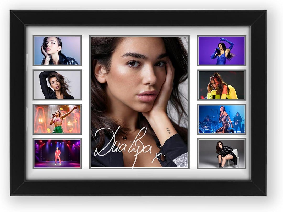 Dua Lipa Poster Print Limited Edition Autograph Fan Gift Collectible ...