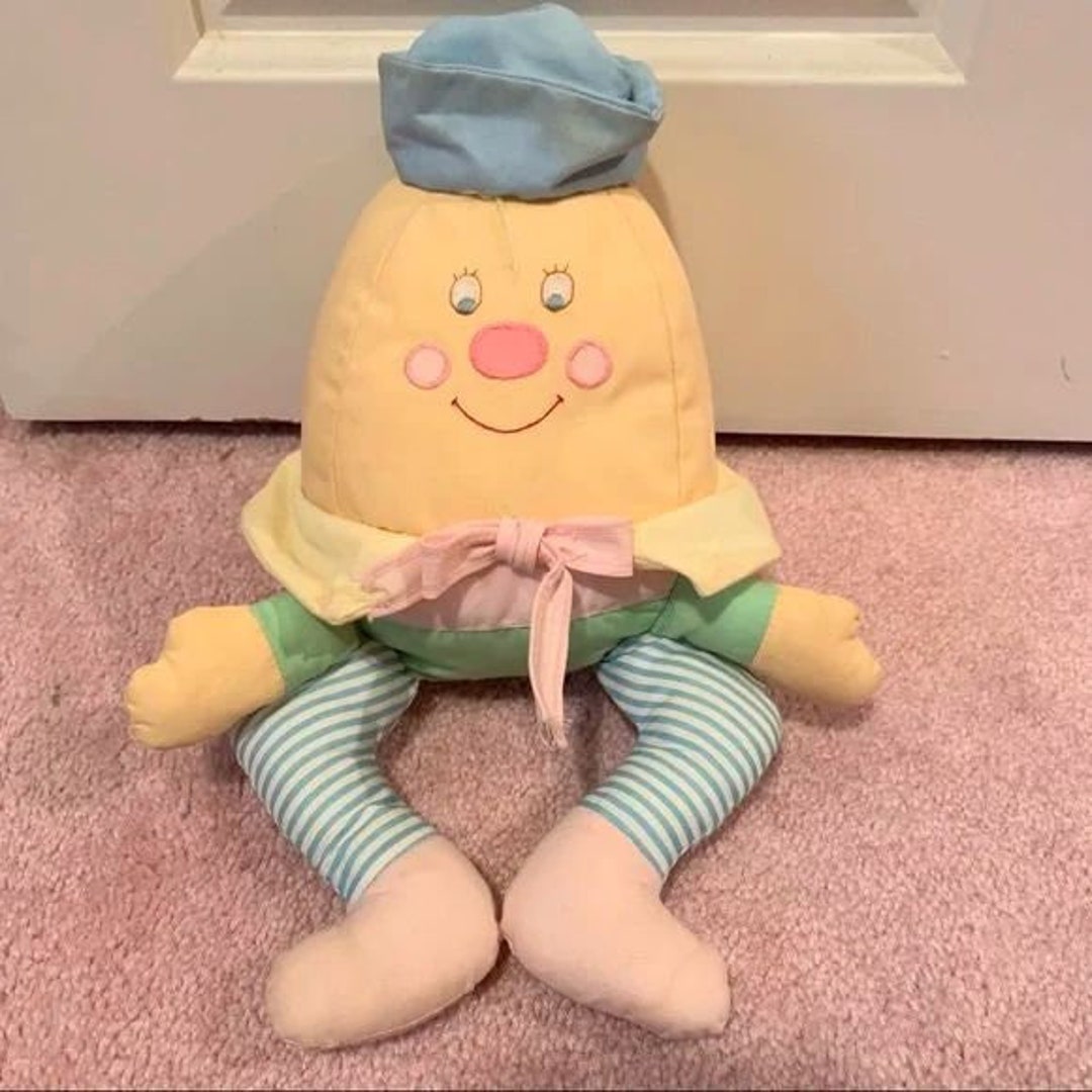 Humpty Dumpty Stuffed Doll Baby Rattle House of Hatten Etsy