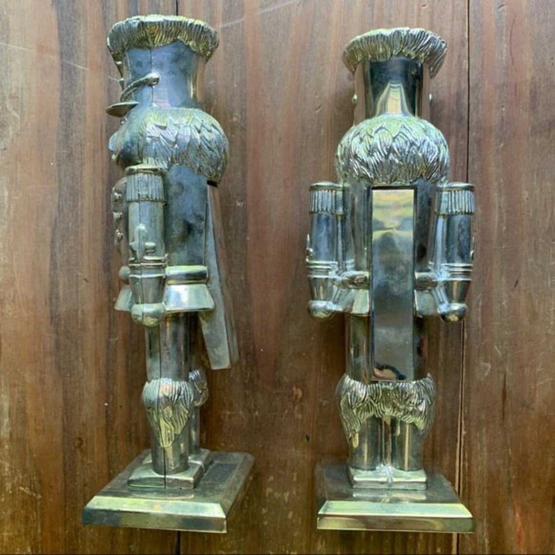Silver Nutcracker Candle Holders Tapered Candle Holders Etsy