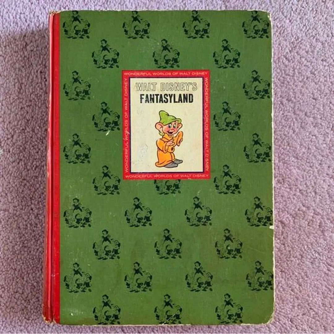 Walt Disneys Fantasyland Book Vintage 1965 Etsy