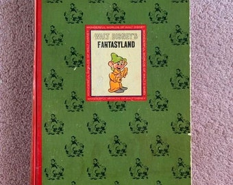 Walt Disney’s Fantasyland Book by Golden Book Press, Copyright 1965 Vintage