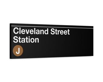 Cleveland Street Station Subway Sign - J Train, 12