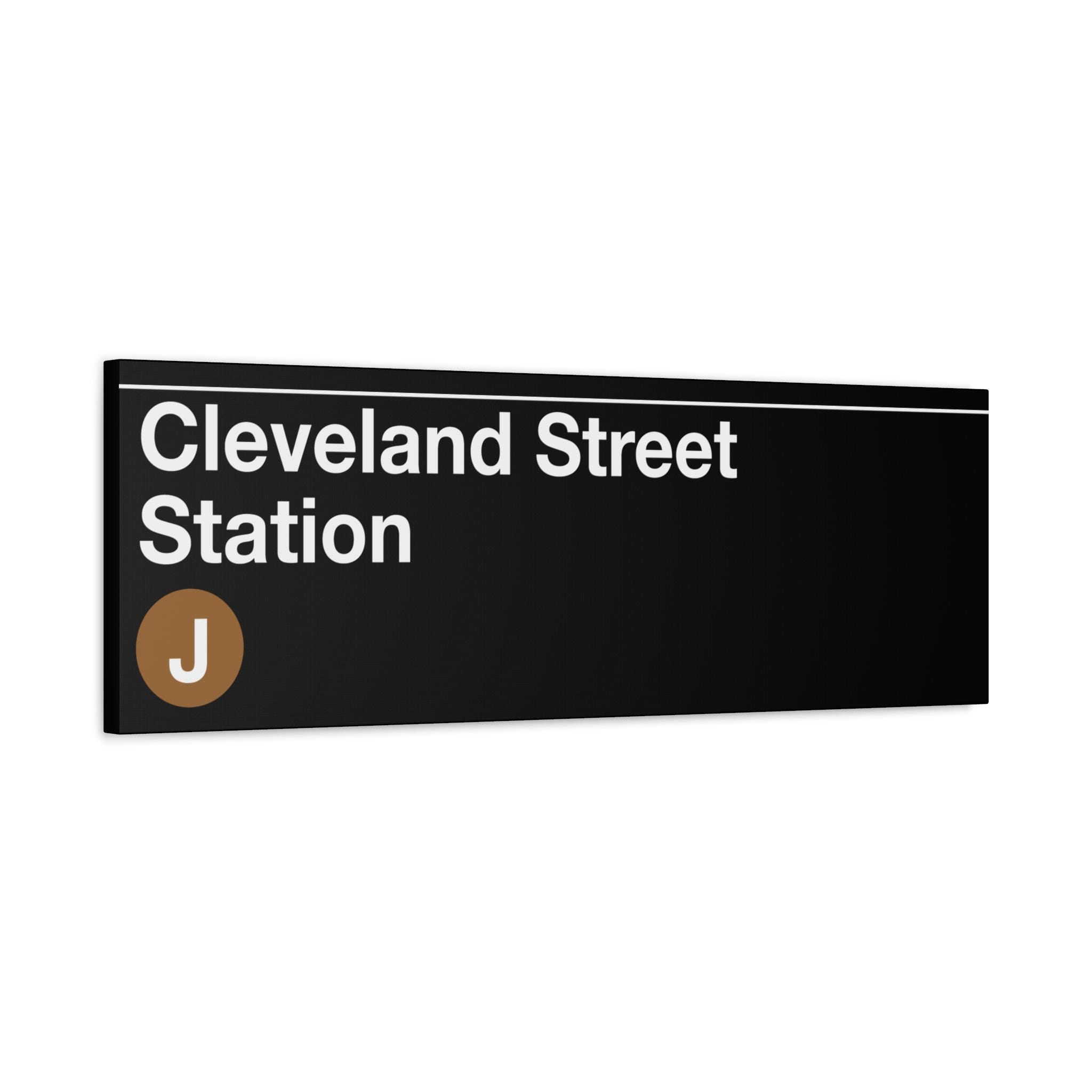 Cleveland Street Station Subway Sign - J Train, 12