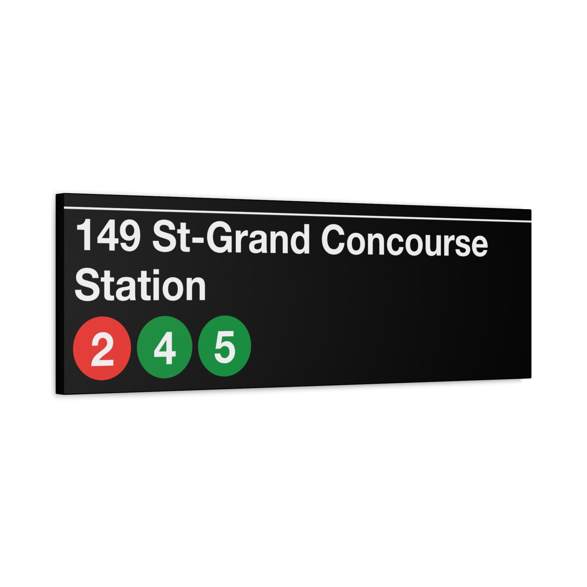 149 St-grand Concourse Station | Subway Entrance Sign | 2, 4 & 5 Trains ...