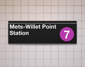 61 St-woodside Station Subway Entrance Sign - 7 Train, 12 61 St-woodside Station Subway Entrance Sign - 7 Train, 12