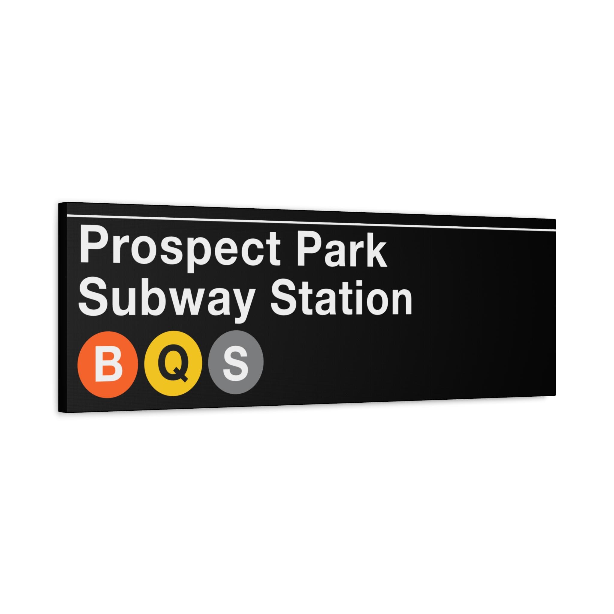 Prospect Sign Prospect Park Station Subway Sign - 12