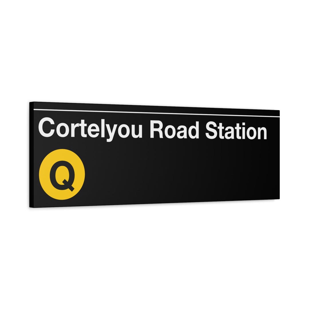 Q Rwi Sign Cortelyou Road Station Subway Sign - Q Train, 12