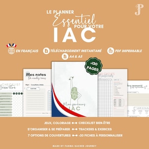 IUI Notebook for PMA, IUI Planner for Fertility Treatment, Printable IUI Diary in French for Women, Infertility Gift