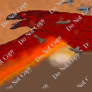 Titanus Rodan digital art
