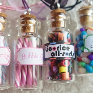 Choose Any 3 Jar Necklaces Set 3 Candy Jar Necklaces Your Choice Sale image 2