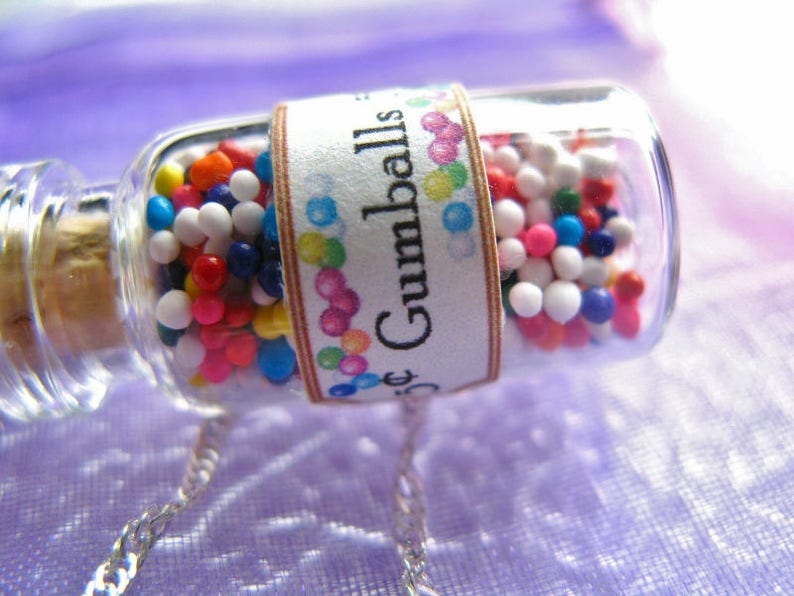 Choose Any 3 Jar Necklaces Set 3 Candy Jar Necklaces Your Choice Sale image 8