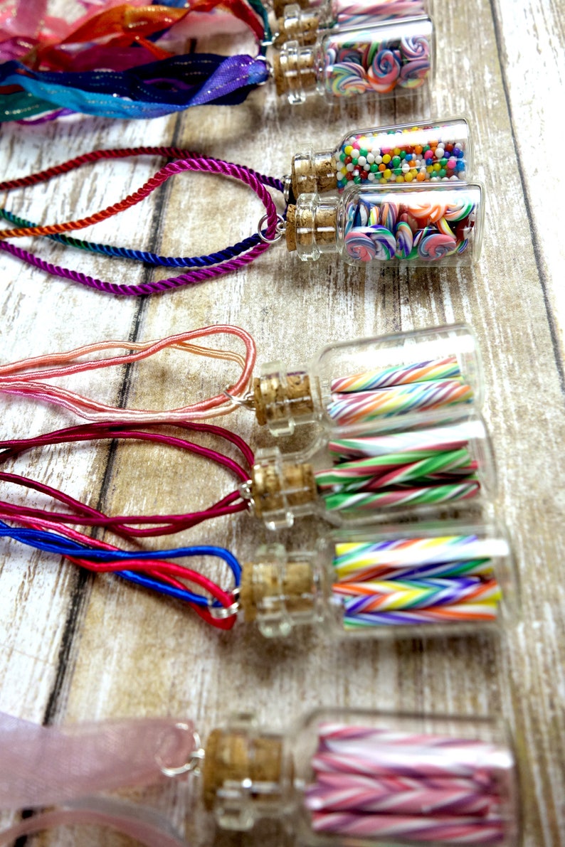 Choose Any 3 Jar Necklaces Set 3 Candy Jar Necklaces Your Choice Sale image 4