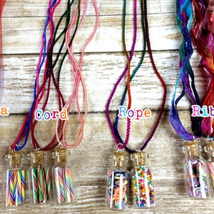 Choose Any 3 Jar Necklaces Set 3 Candy Jar Necklaces Your Choice Sale zdjęcie 5