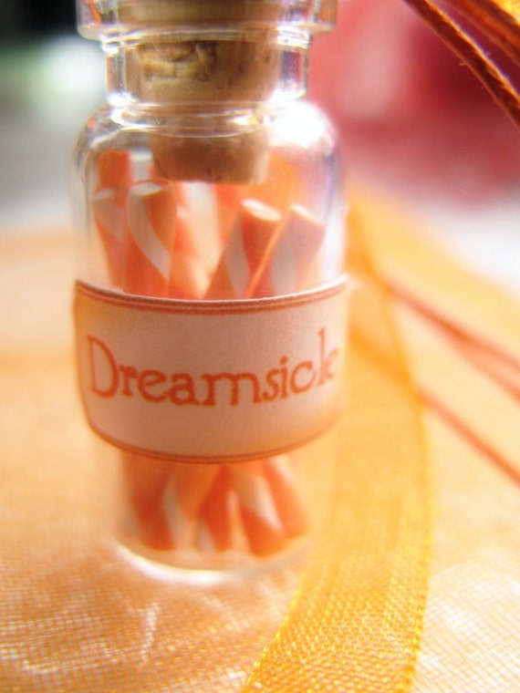 Orange Dreamsicle Candy Jar Necklace Nostalgic Miniature Etsy