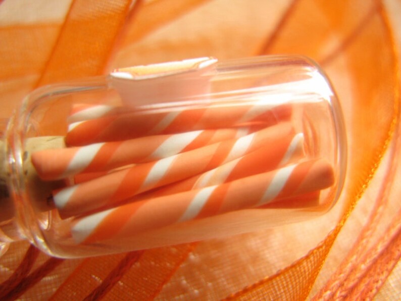 Orange Dreamsicle Candy Jar Necklace Nostalgic Miniature Etsy