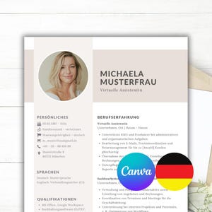 CV template, application templates German, application template, application, CV template, Canva