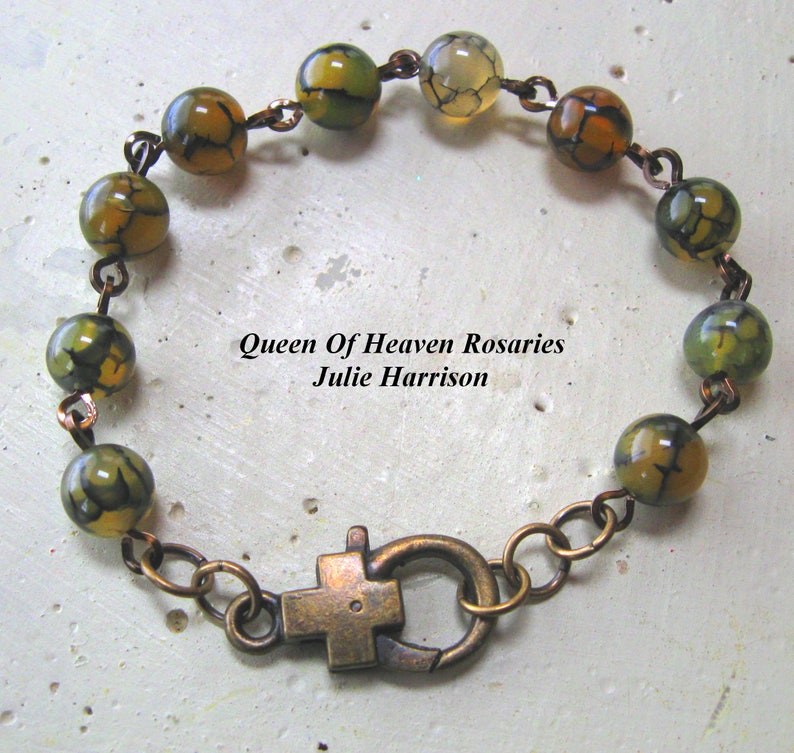 MANS CROSS Chunky Dragon Vein BRACELET image 0