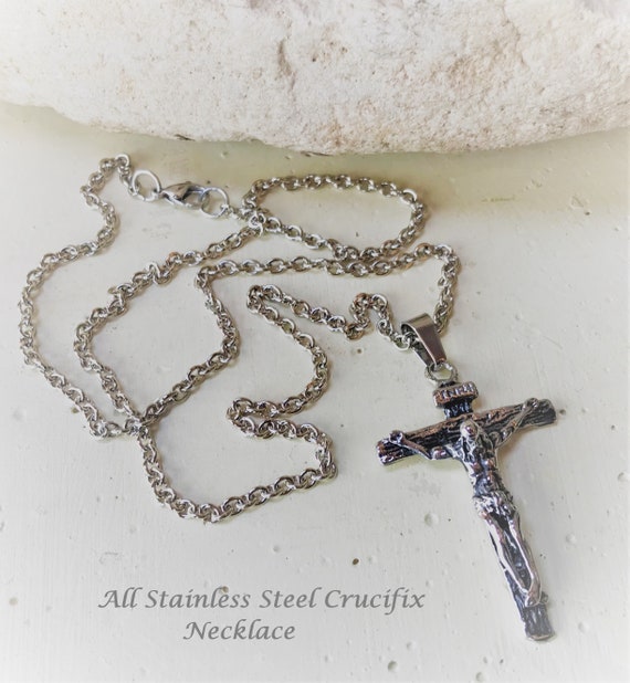 mens crucifix pendant
