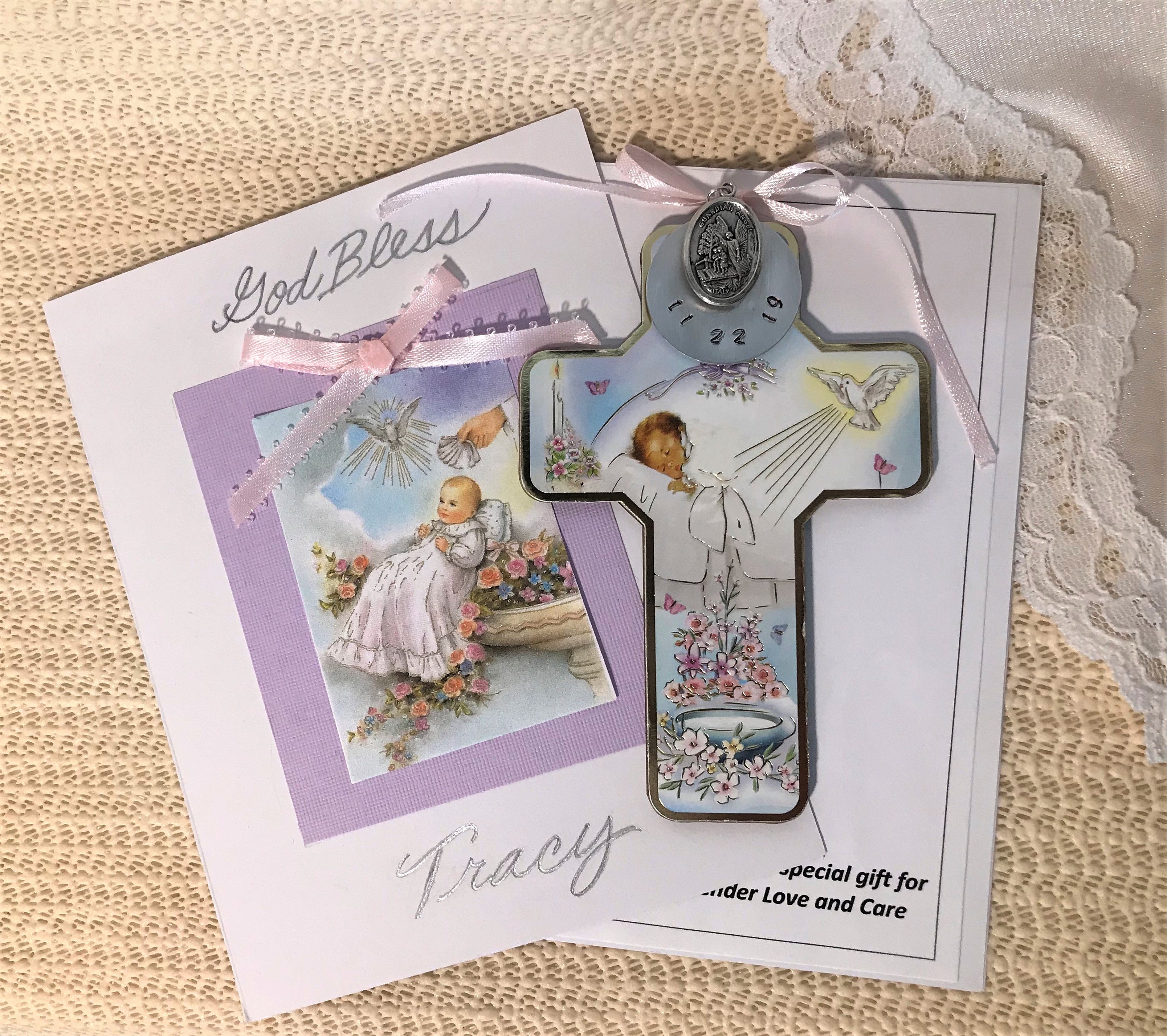 Catholic Baby Girl Gift Gift for God Daughter Personalized Etsy