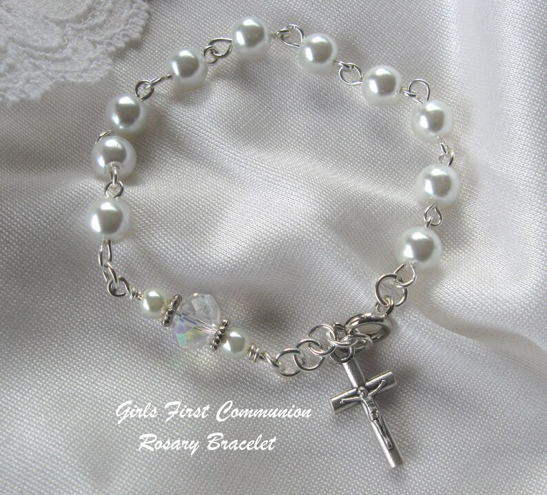 girls communion bracelet