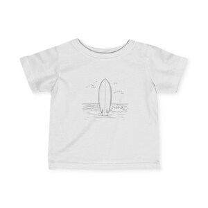 Baby Shirt Unisex Tee Surfboard & pick up truck surf beach summer