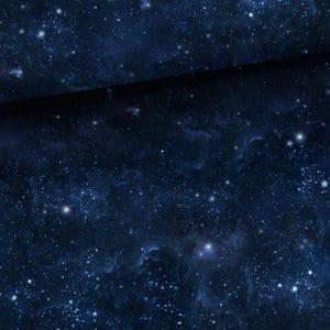 Biancheria Da Letto Con Belle Stelle - Blu Scuro / Oro, Flanella - Foto 3