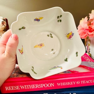 Cartier X Limoges Porcelain French Butterfly Bowl