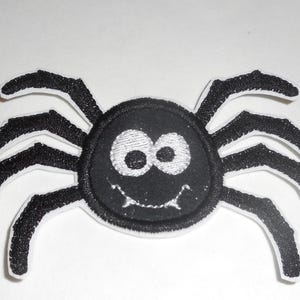 Boy  spider- Glitter Spider Patch - Iron On Applique - Halloween -Costume