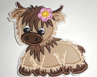 cow - ready to ship patch-farm-free shipping= patch- applique-girl