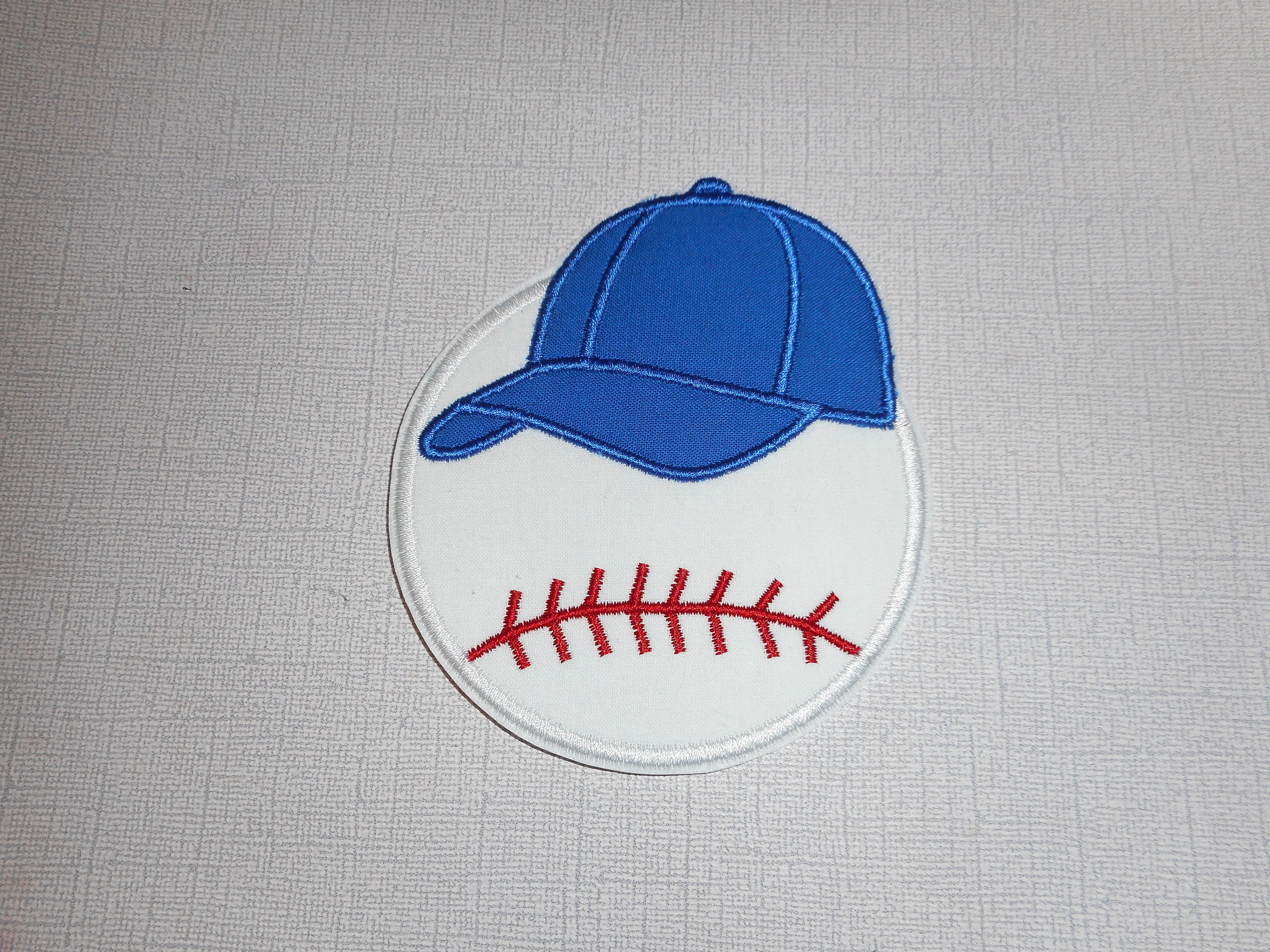 Baseball Baseball Cap Ready To Ship Patch Machine Etsy