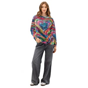 Artsy Heart Unisex Cotton Sweatshirt