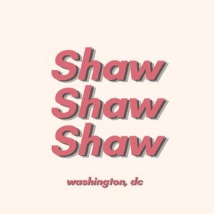Shaw DC | Art de quartier de Washington DC | Téléchargement numérique (minimaliste, urbain) | Disponible en 4 tailles : 5,5 x 5,5, 5 x 7, 8 x 10 et 11 x 14