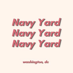 Navy Yard DC | Kunst uit de buurt van Washington DC | Digitale download (minimalistisch, stad) | Verkrijgbaar in 4 maten: 5,5 x 5,5, 5 x 7, 8 x 10 en 11 x 14 inch