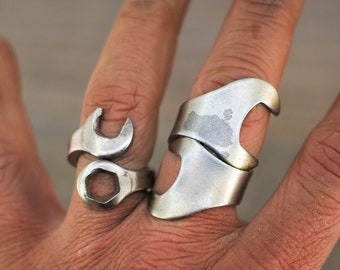 Wrench Ring, Man Ring, Manly Ring, Father's Day Gift, Dad Gift, Gift for Him, Gift for Manly Man, Actual Wrench Ring, Unique Ring Men