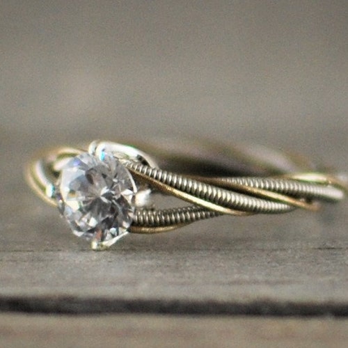 Guitar String Engagement Ring Purity Ring Unique Engagement Etsy