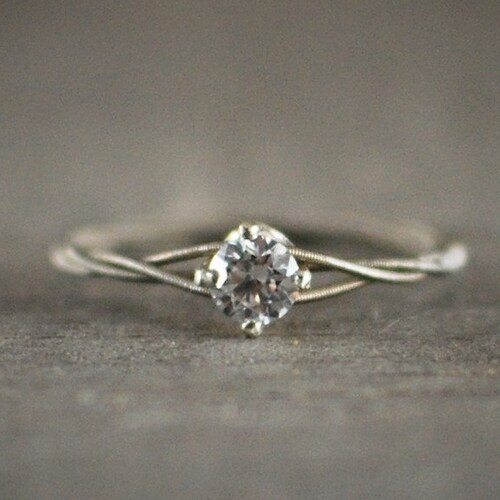 Guitar String Engagement Ring Purity Ring Promise Ring Etsy