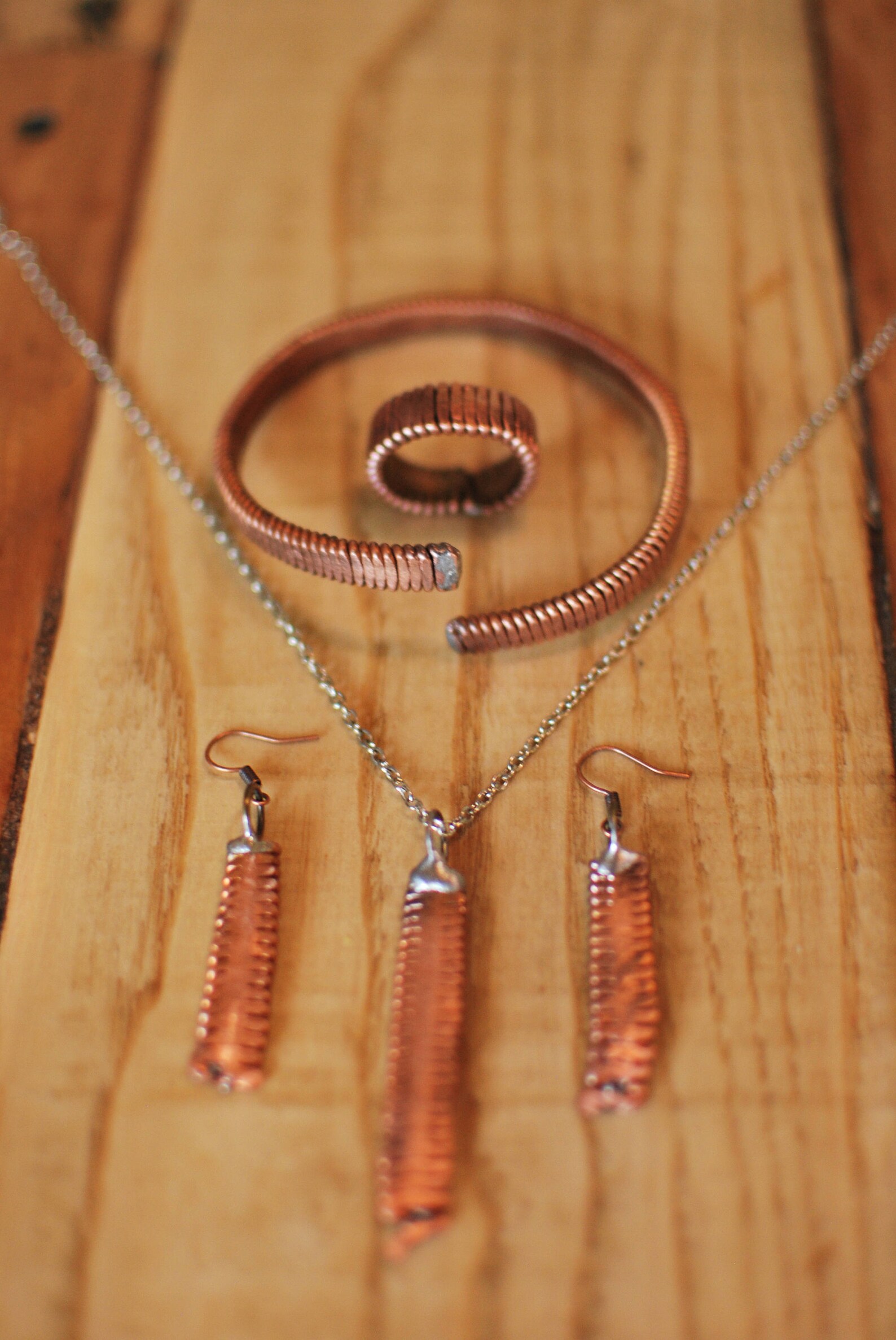 Jewelry Set Piano String Jewelry Hammered Piano String Etsy