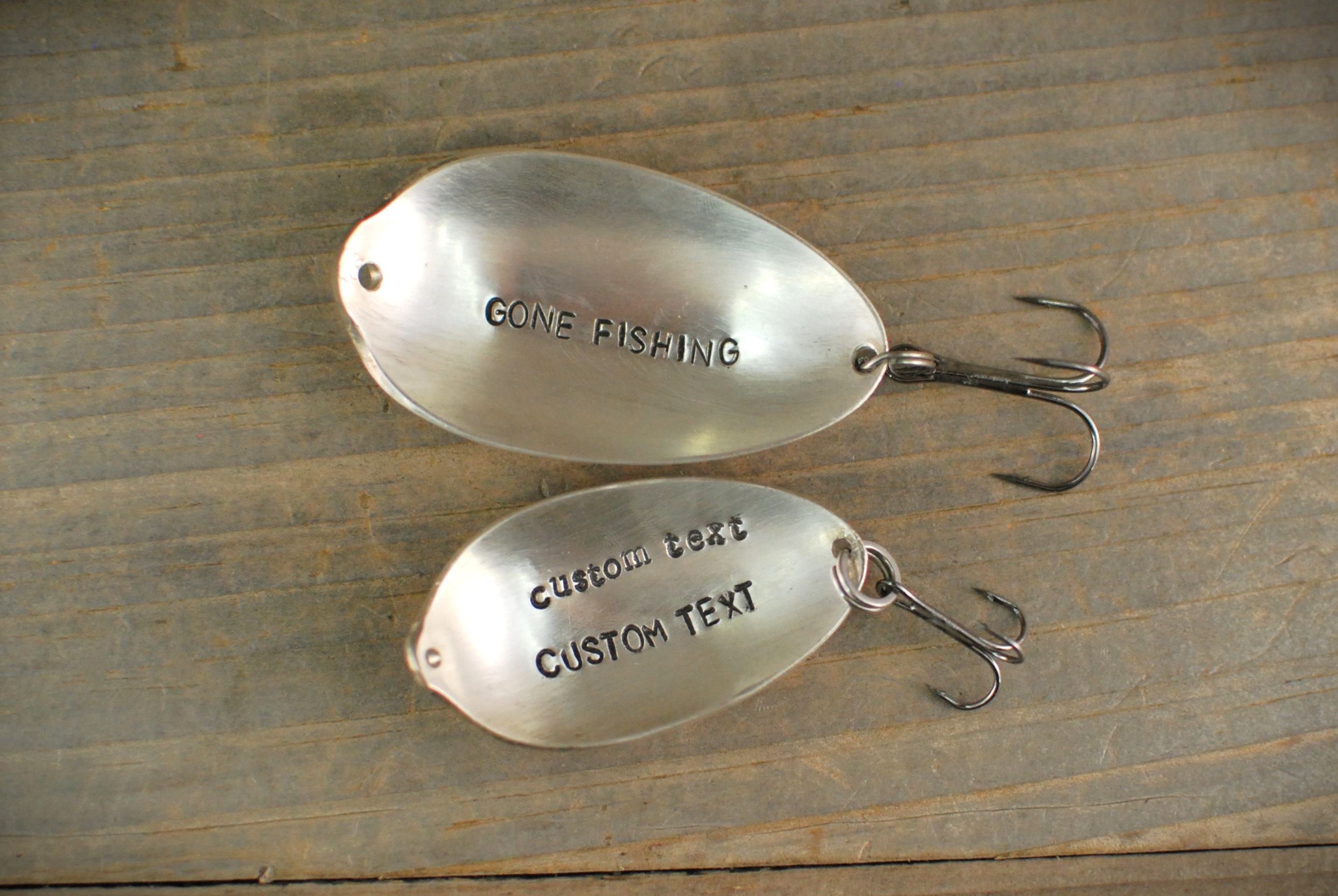 custom made silverware fishing lures Custom Spoon Fishing Lure, Personalized Gift