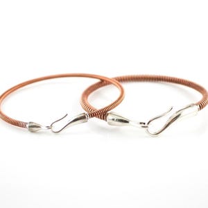 Recycled Piano String Bracelet: Hook and Eye Clasp, Musician Gift