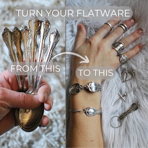 Op maat gemaakte herdenkingssieraden van JOUW bestek: handgemaakte lepelringen, hangers