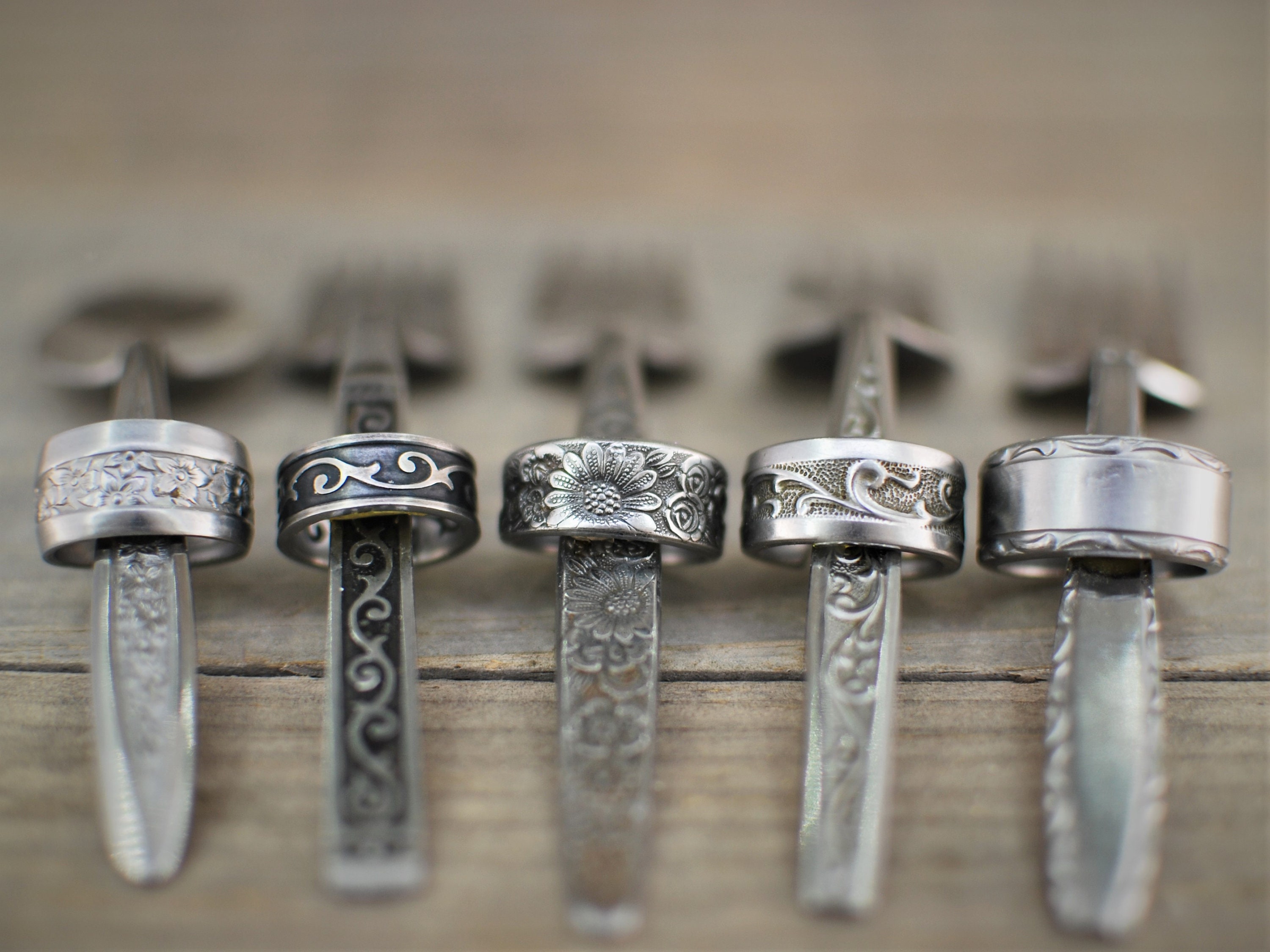 Spoon Rings for Women 925 Sterling Silver Spoon Ring