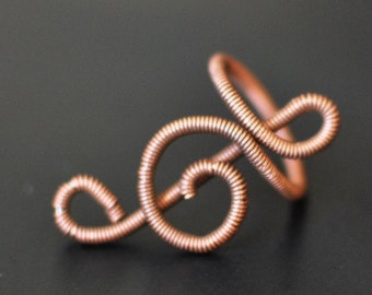 Piano String Ring, Treble Clef, Piano Gift, Piano Ring, Pianist, Piano Wire, Recycled Ring, Recycled Jewelry, Copper Ring, Musician