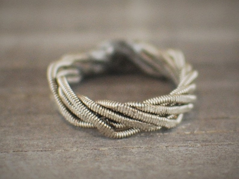 Hammered Guitar String Ring Bass String Ring Guitar String Etsy